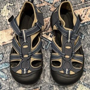 Keen Kids' Navy and Beige Sandals